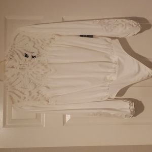 Express crochet lace detail body suit size M